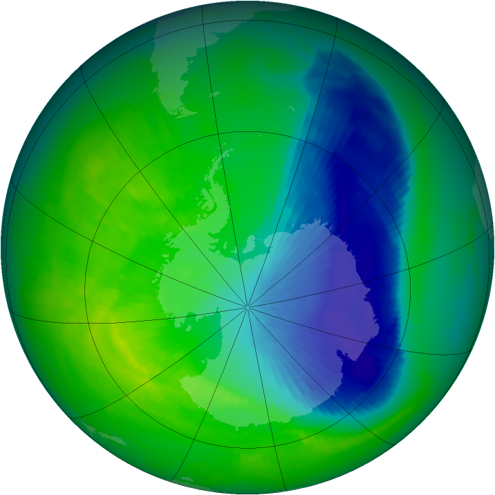 Ozone Map 2000-11-03